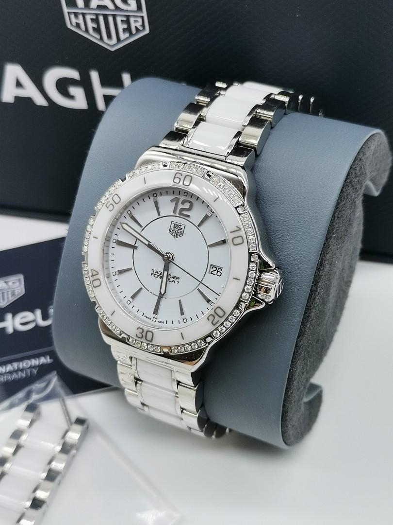 Tag heuer formula 1 diamond set ceramic 2025 ladies watch