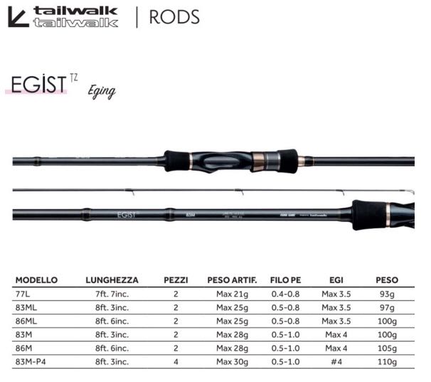 tailwalk エギスト TZ 86M テイルウォーク(Tailwalk) ロッド エギスト