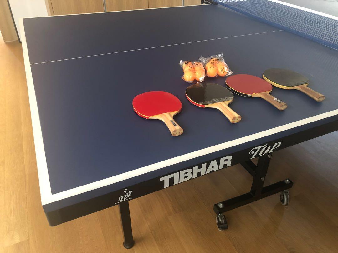 Tibhar Table Tennis table with accessories, Furniture & Home Living, Furniture, Tables & Sets on