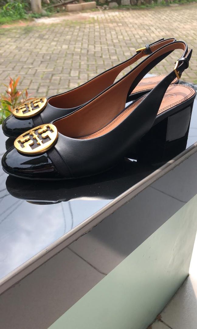 Tory Burch Minnie Cap Toe Slingback 