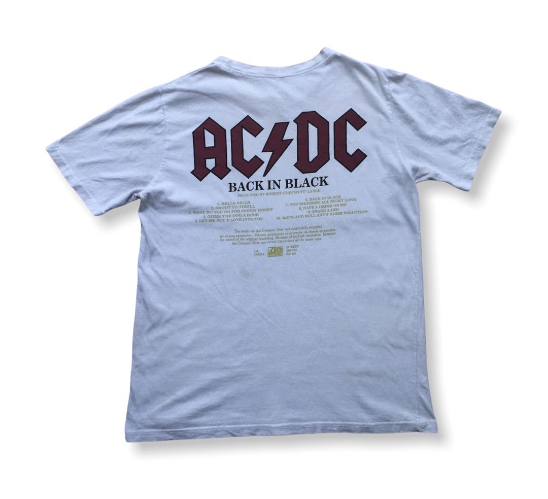 ac dc back in black shirt