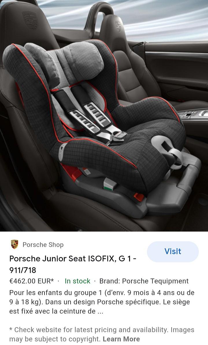 Porsche junior seat g1 2025
