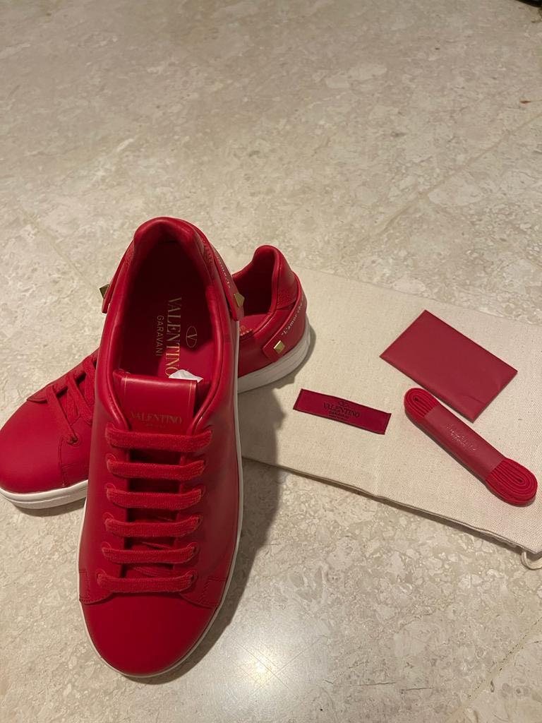 Valentino Special Holiday Season Love Lab Red Sneakers
