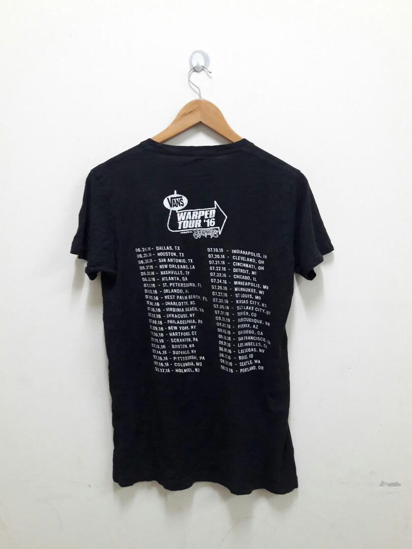 Vans Warped Tour 2016 t shirt on Carousell