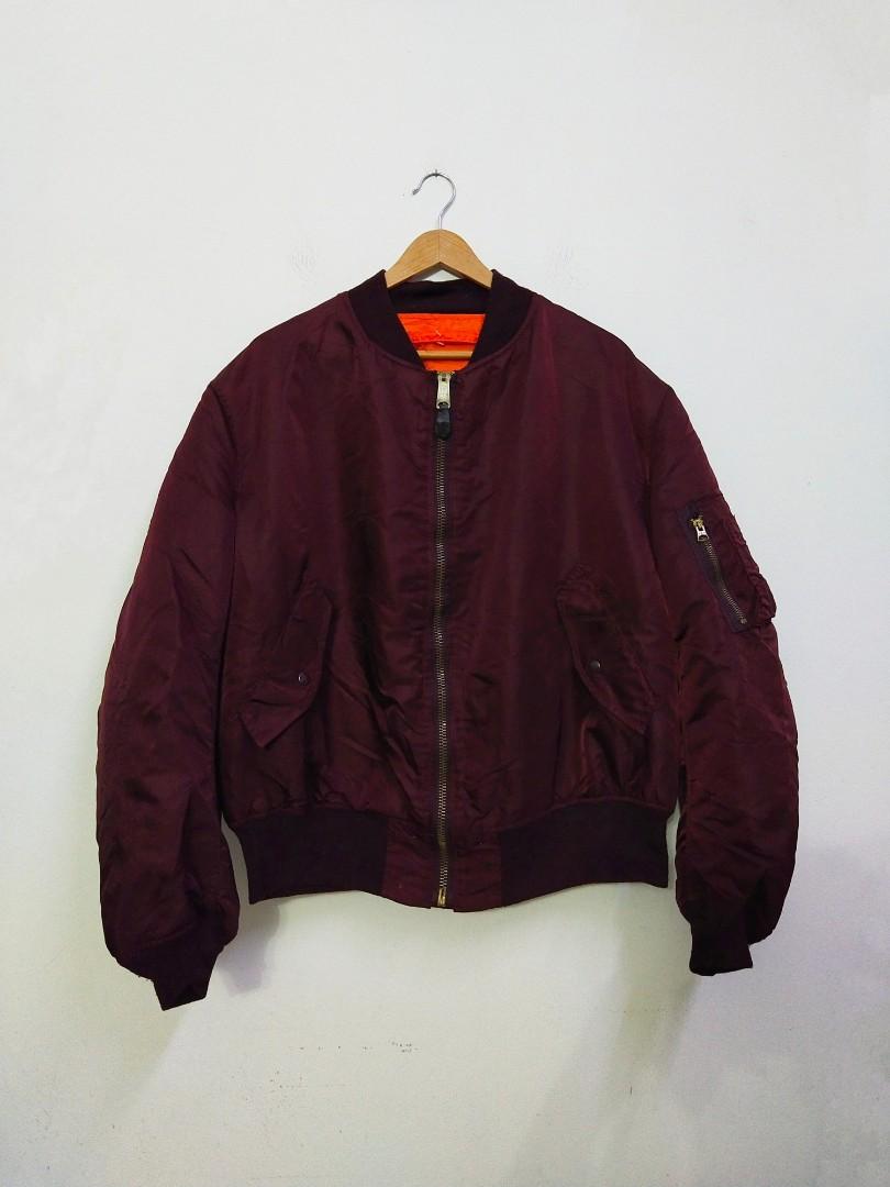 Alpha industries deals maroon bomber