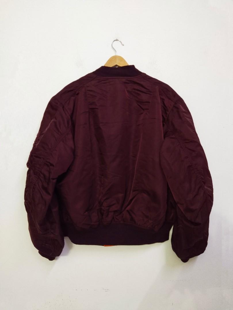 Maroon flight jacket clearance