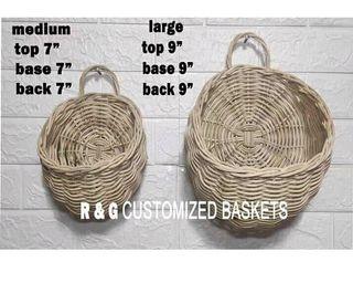 Wall basket planters
