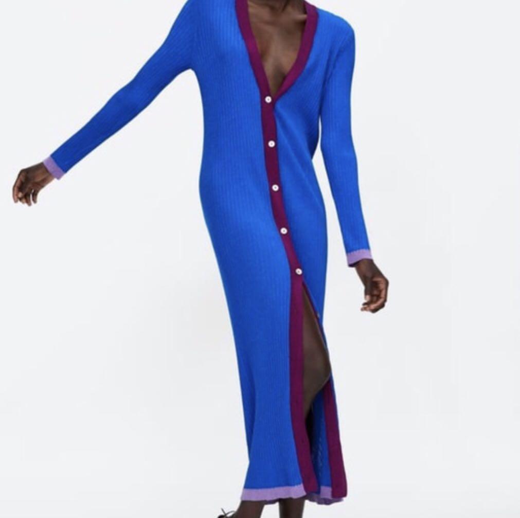 Zara Knit Cardigan Dress | Zara ...