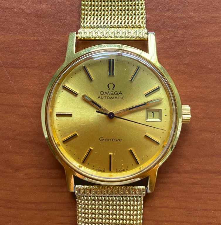 Omega geneve 1970 outlet gold