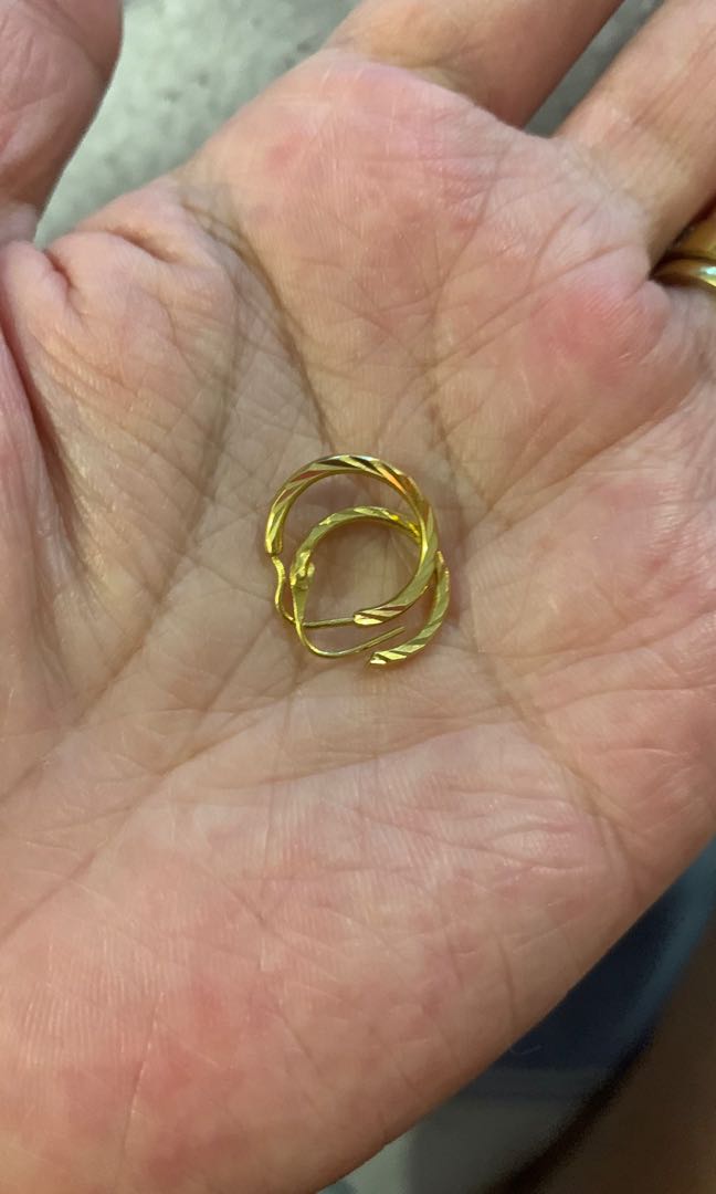 21k gold hoop shop earrings