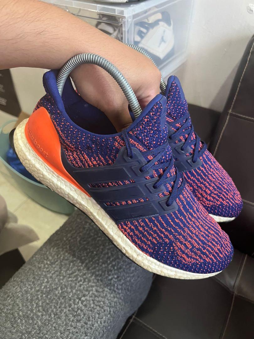 Ultra boost purple best sale orange