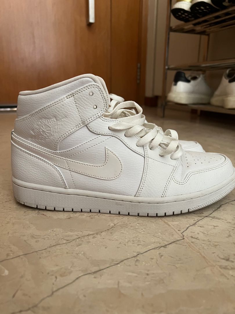 aj 1 white mid