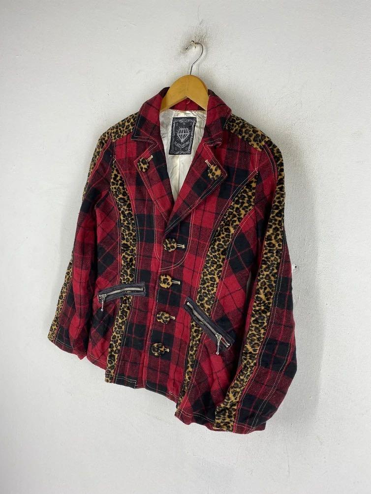 Tartan new arrivals leopard blazer