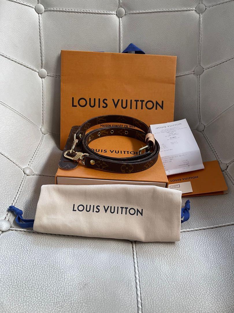 LOUIS VUITTON LV ADJUSTABLE SHOULDER STRAP 16MM MONOGRAM, Luxury,  Accessories on Carousell