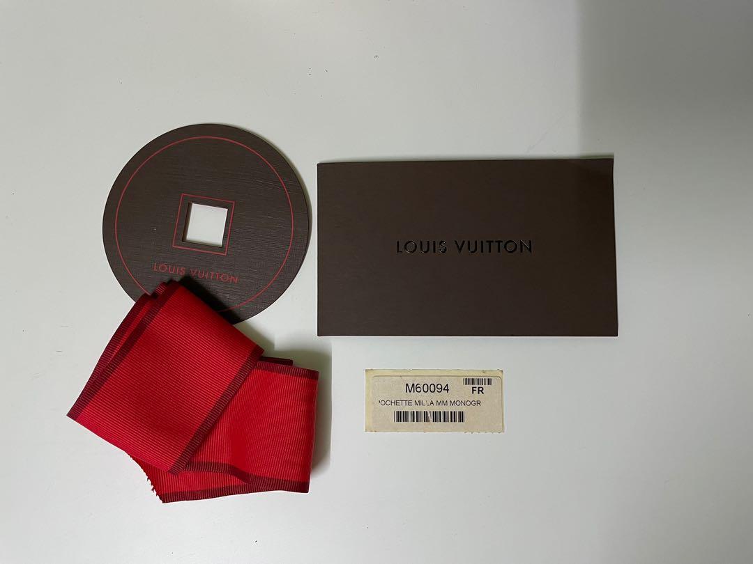 Authentic Louis Vuitton Barcode Sticker Set for Pochette Milla