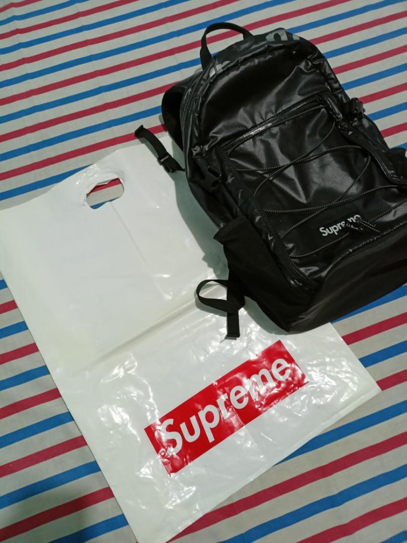Very rare FW11 Supreme Checkered backpack Cordura Fabric box logo bag  vintage