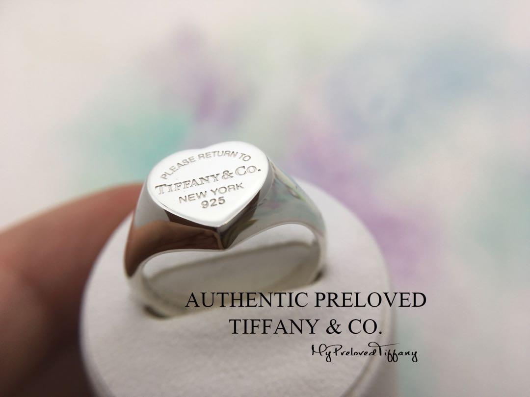 Tiffany and company heart ring hotsell