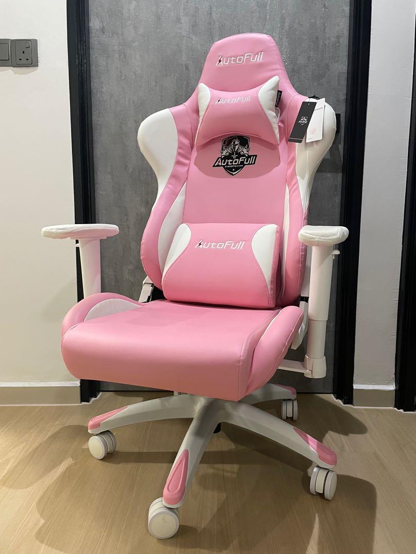 Autofull Gaming Chair Pink, Furniture & Home Living, Furniture, Chairs