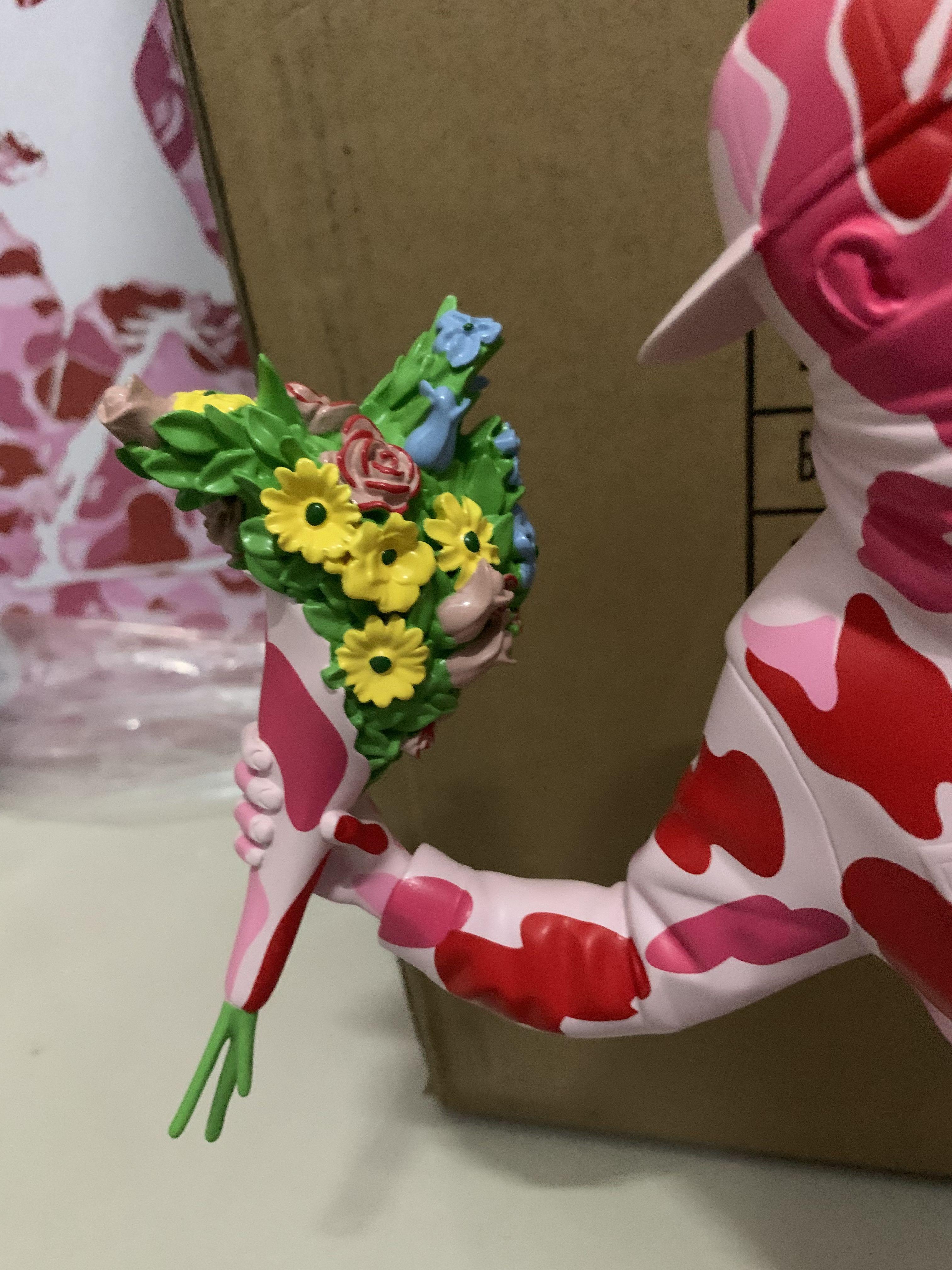 Banksy Brandalism×BAPE Flower Bomber ピンク