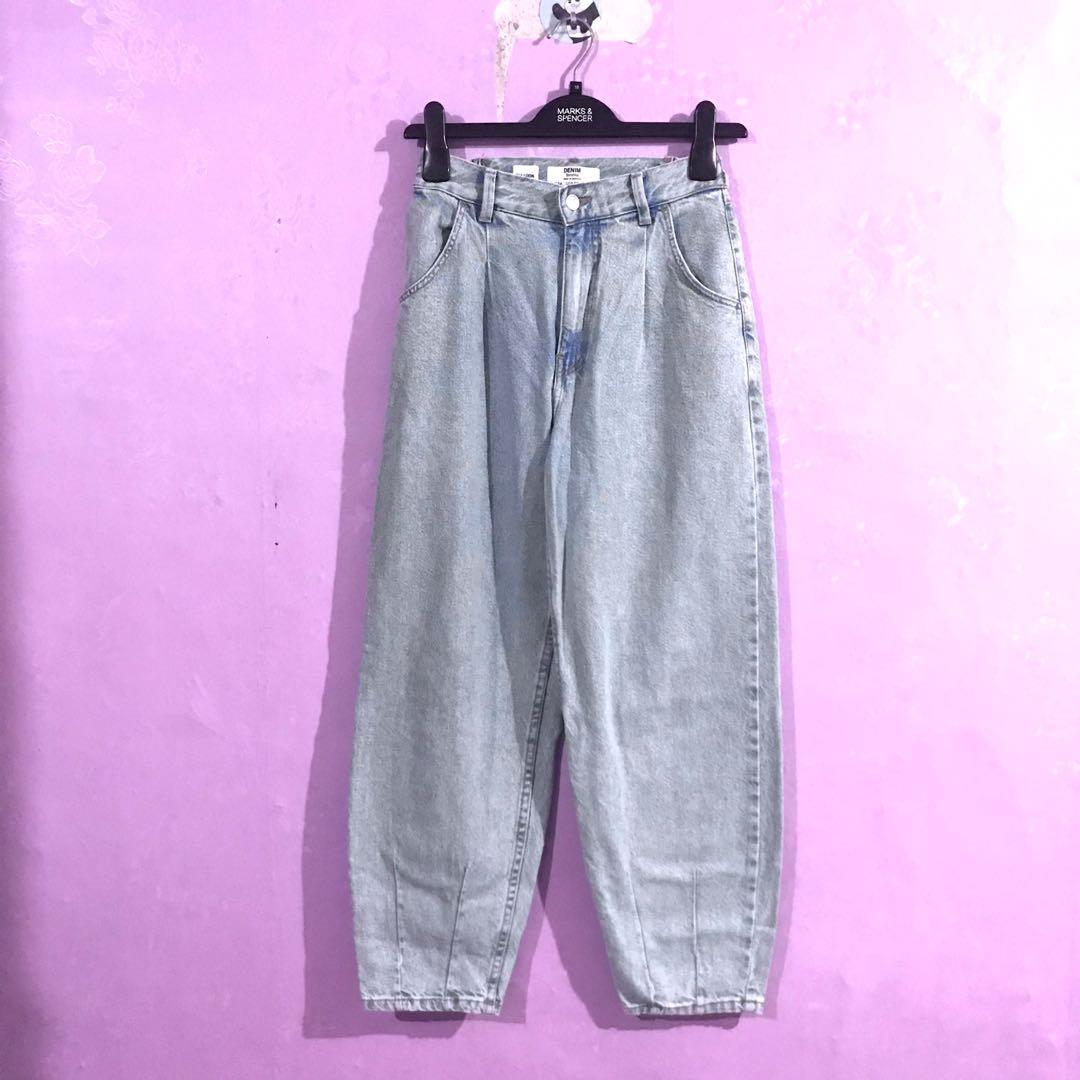 Bershka Balloon Jeans, Fesyen Wanita 