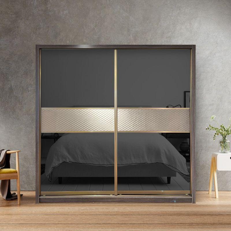 Black and gold on sale wardrobe