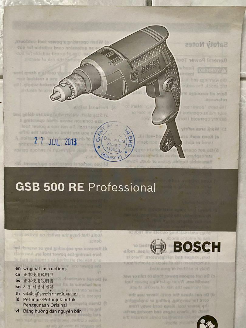 Bosch gsb 2025 500 re review