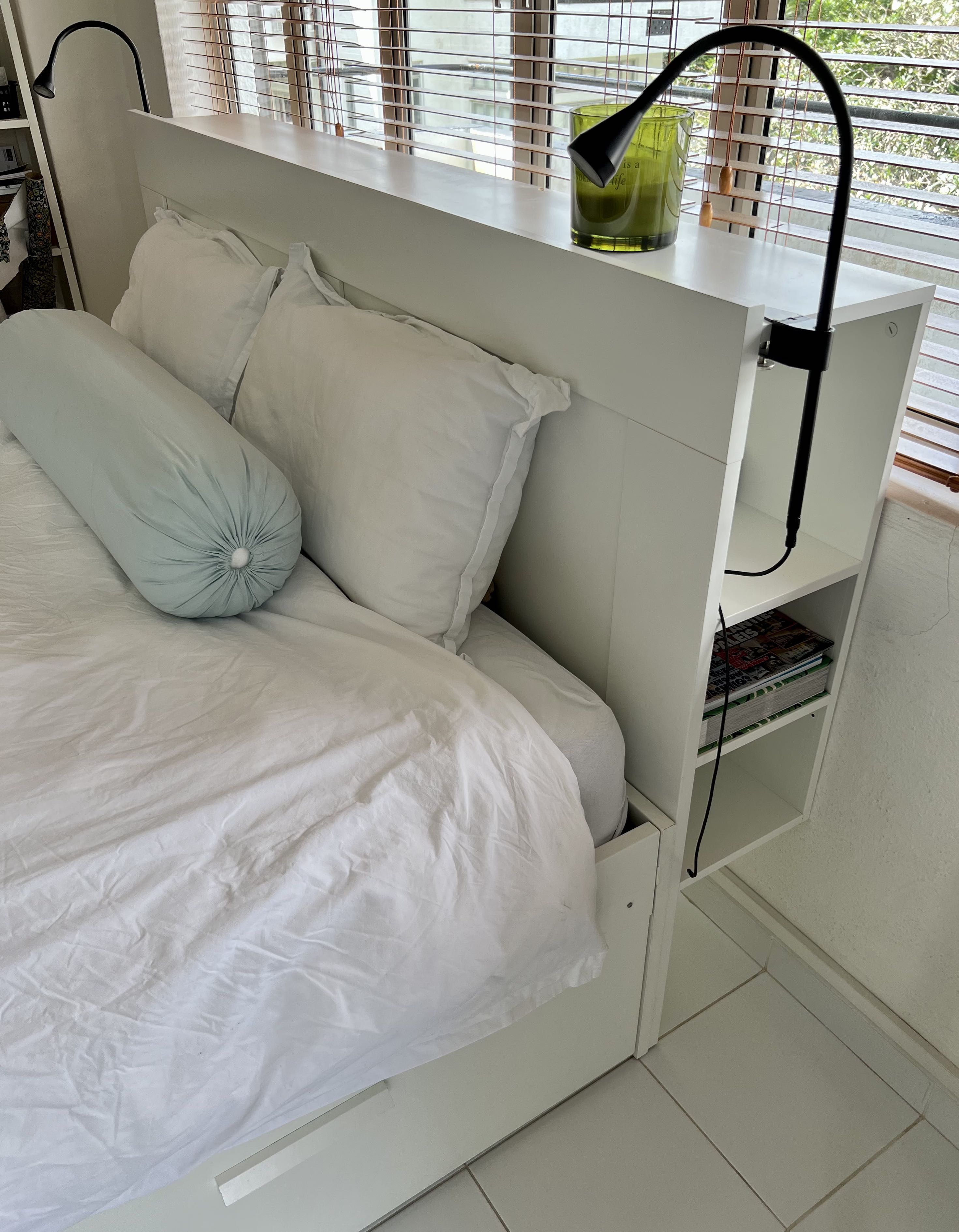 Brimnes bed with 2025 different headboard
