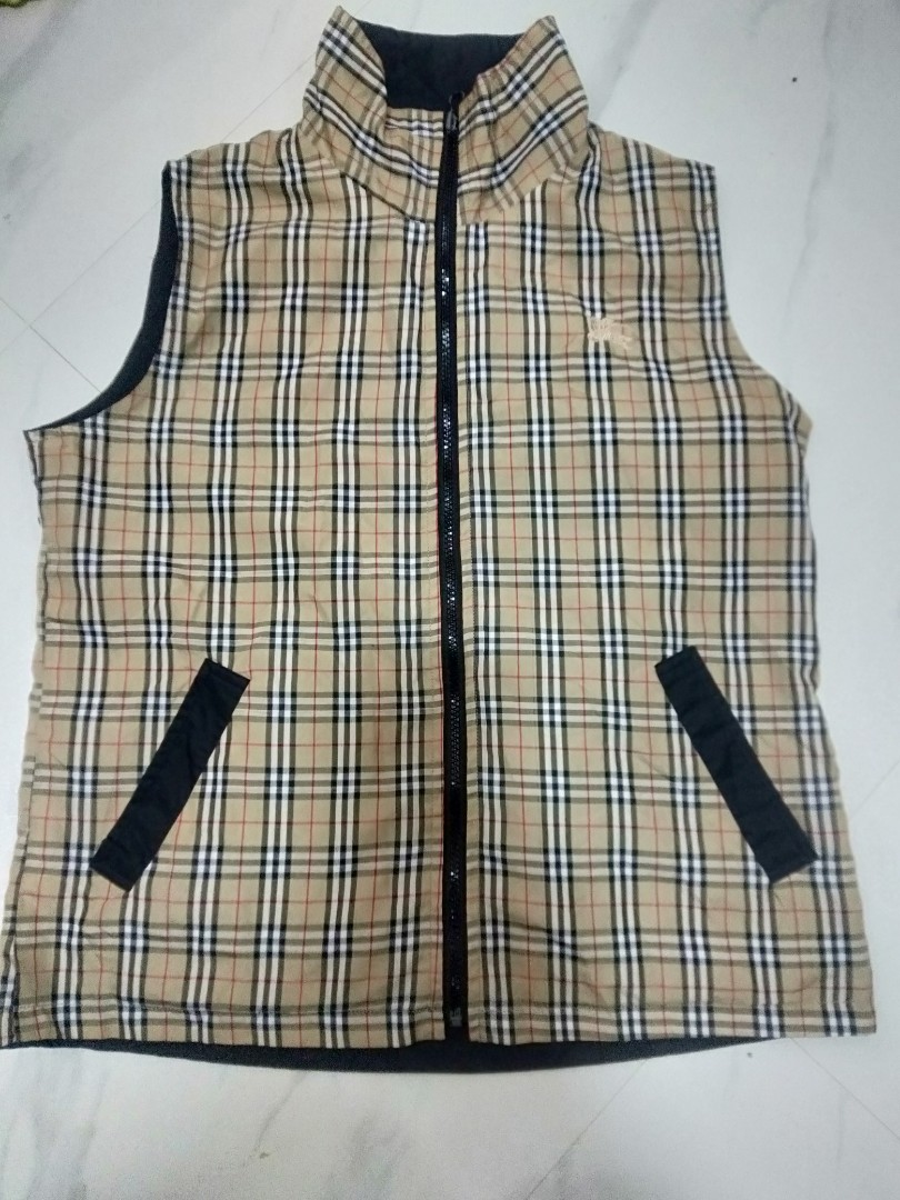 burberry vest reversible