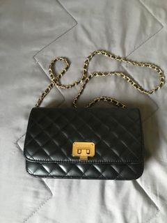 Charles & Keith Quilted Crossbody Bag