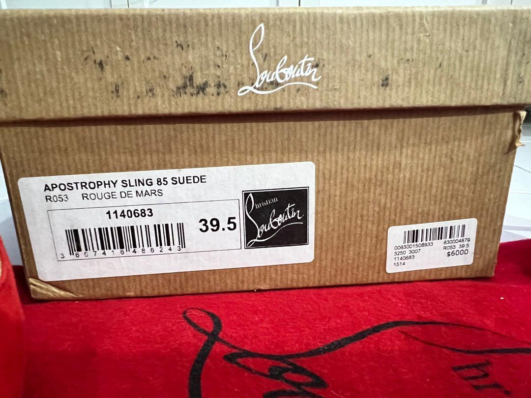 Christian louboutin store apostrophy slingback