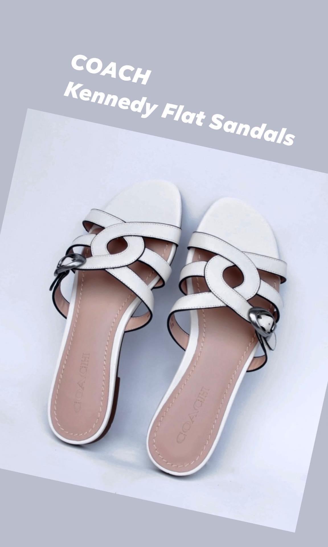 Coach kennedy sale flat sandals