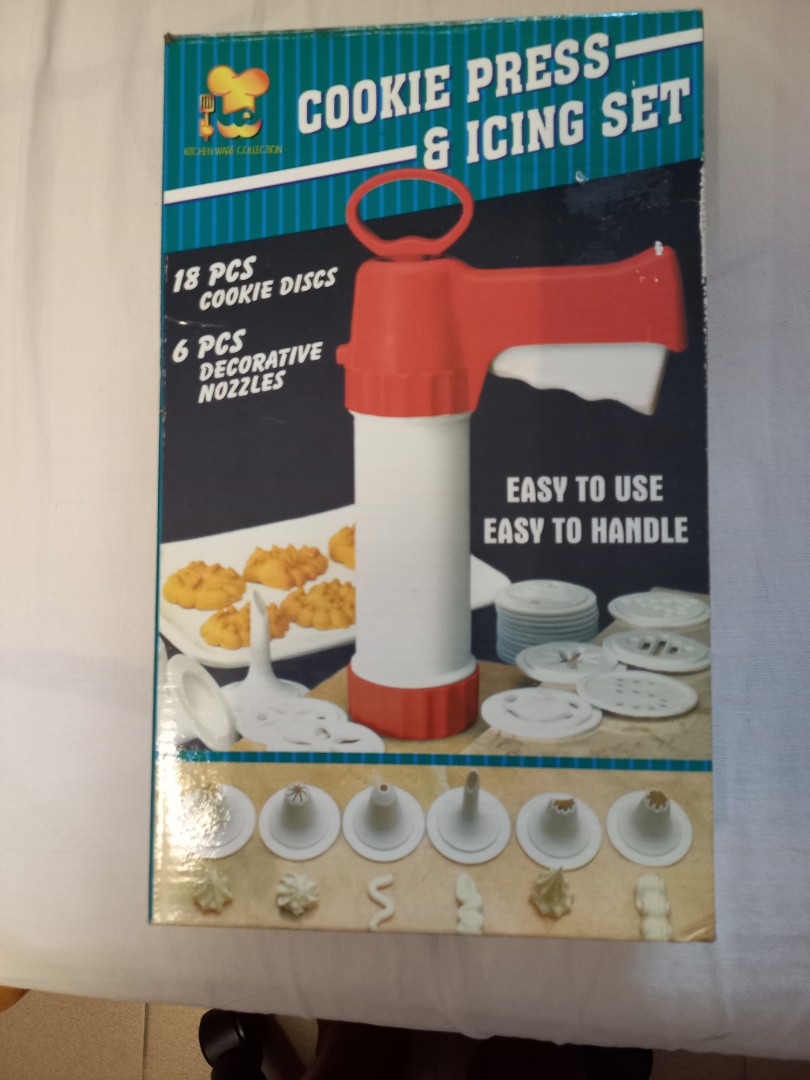 Cookie Press & Icing set9, Furniture & Home Living, Kitchenware