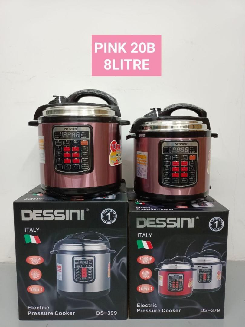 DESSINI PRESSURE COOKER 6L & 8L 20 BUTTON 20B, TV & Home Appliances