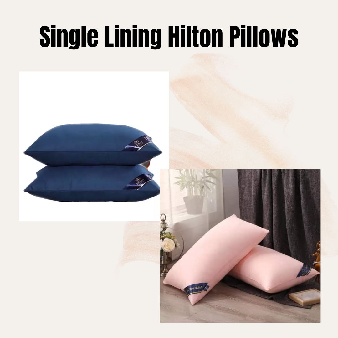 Hilton Pillows (Single Lining), Furniture & Home Living, Bedding