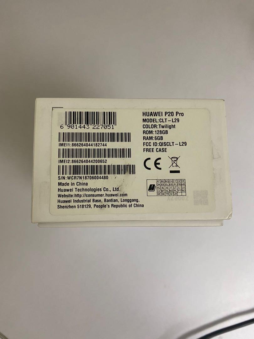 Huawei P20 Pro BOX ONLY (Category: Huawei) located in Las Pinas. Submitted by balbon_runner (Listing ID 1146736640, Image 2). Description: Selling Box of Huawei P20 Pro 6 GB RAM 128 GB ROM RFS: Phone got stolen Negotiable .