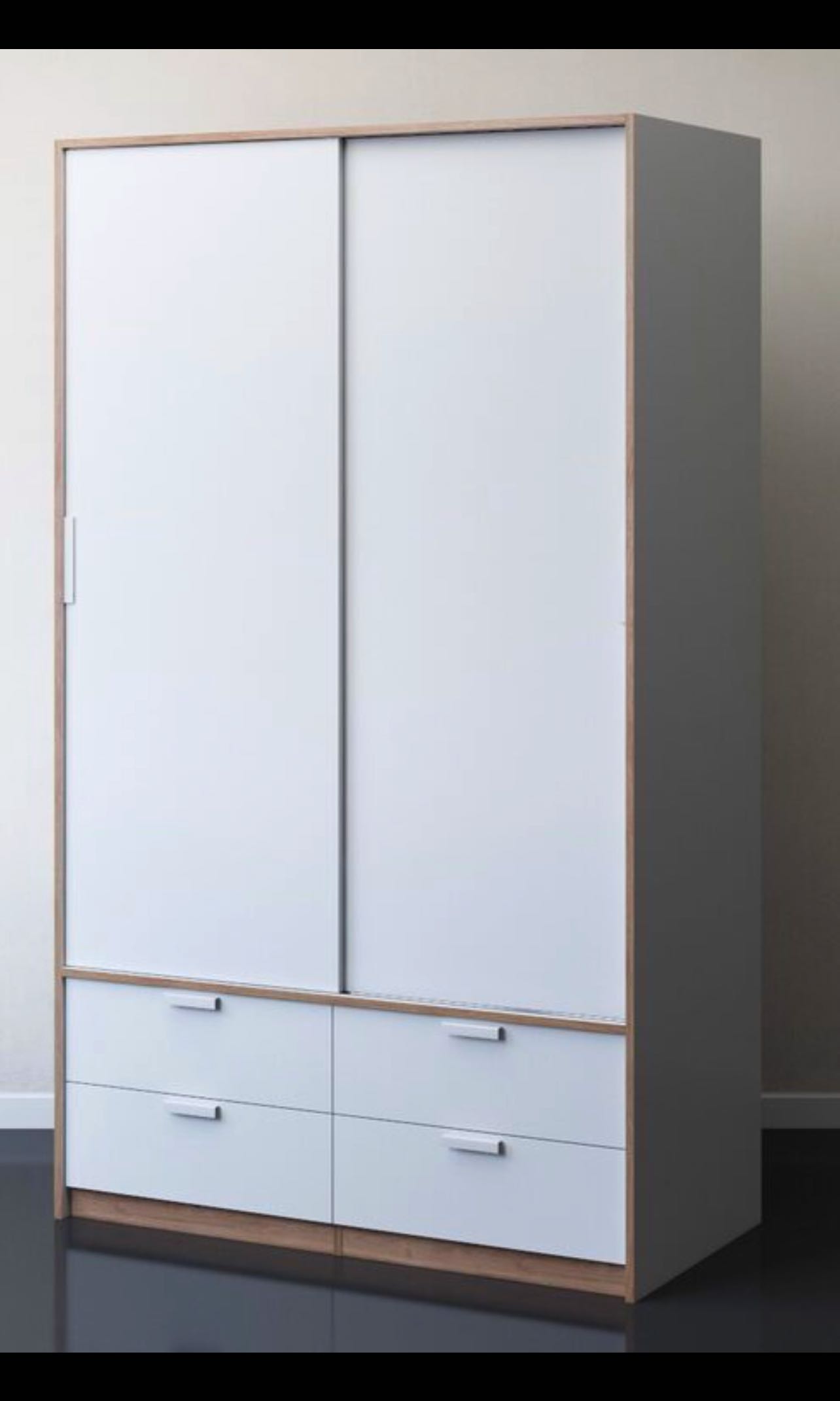 Ikea Wardrobe sliding doors with drawers, Furniture & Home Living