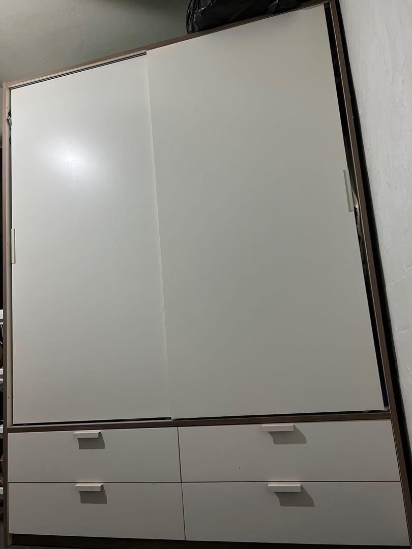 Ikea Wardrobe sliding doors with drawers, Furniture & Home Living