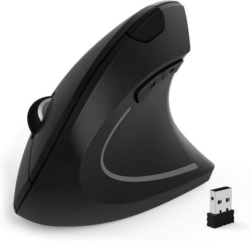 Jelly Comb Ergonomic Wireless Mouse, MV014 2.4G Silent Vertical Mice