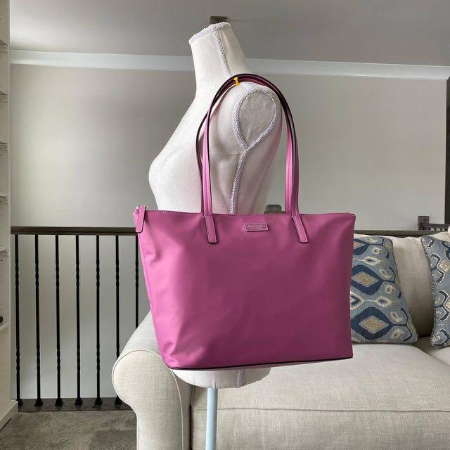 KATE SPADE HAYDEN TOP ZIP TOTE IN RUFFLED PANSY Women s Fashion