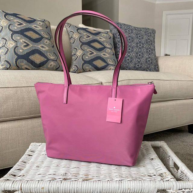 KATE SPADE HAYDEN TOP ZIP TOTE IN RUFFLED PANSY Women s Fashion