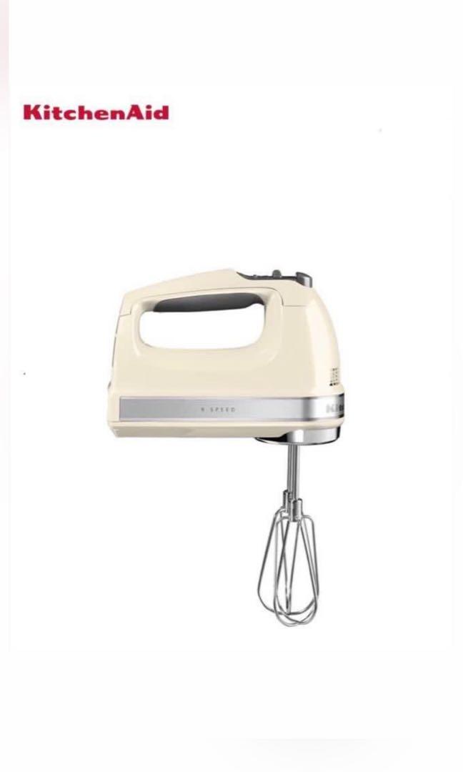 kitchenaid artisan 9 speed hand mixer almond cream