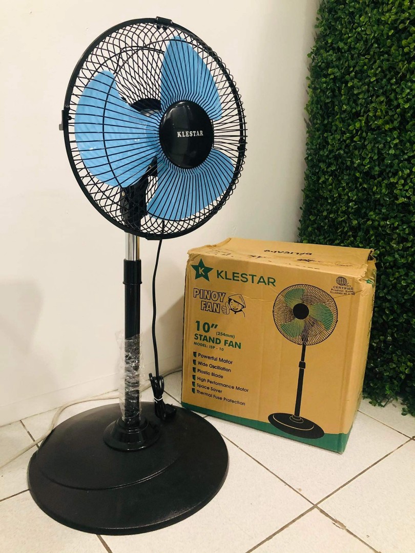 Mini Stand Fan Plastic Blade Black 