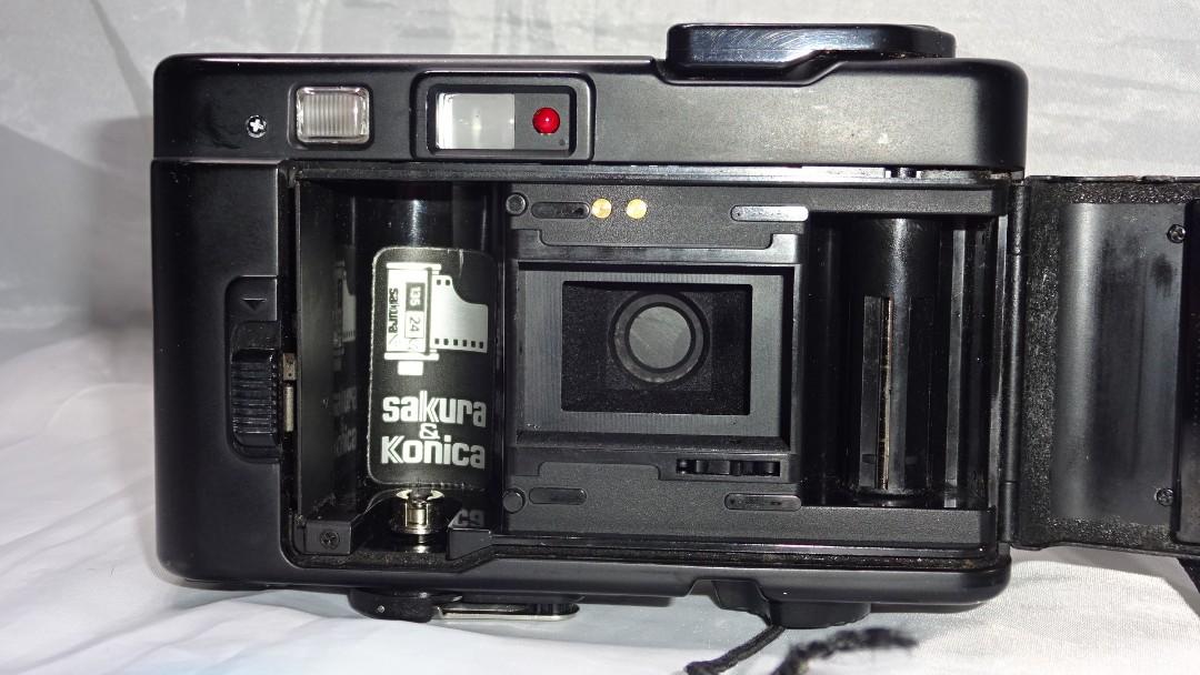 Konica C35 EFJ Film Camera Black (Category: Cameras) located in Paranaque City. Submitted by kutoi.ancheta (Listing ID 1146886413, Image 2). Description: Konica C35 EFJ Film Camera Black with Konica Hexanon Lens 36mm f4 Japan uses 2 AA batteries (excluded) ₱2500 condition: all working and functional except for the Databack (no display)! as is only!!!! No warranties! pros film advance lever, good shutter release, good Flash, good light meter, func