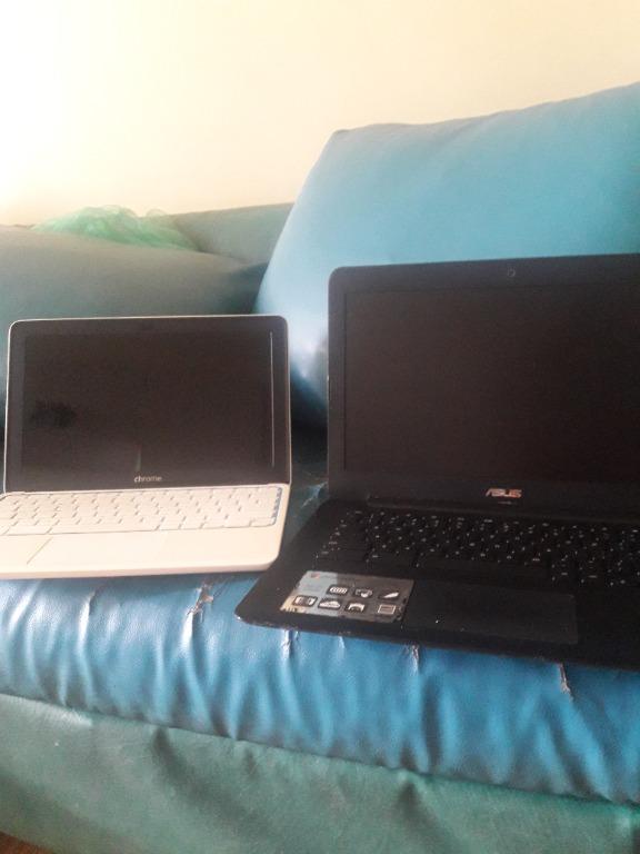 laptop for sale (Category: Laptops & Notebooks) located in Manila. Submitted by rionava (Listing ID 1146742131, Image 3). Description: for sale laptop 2 piece asus chromebook and hp chrome with power with slight defect in lcd as is for pick up only for details and other inquiries just contact the seller at 09363585485..