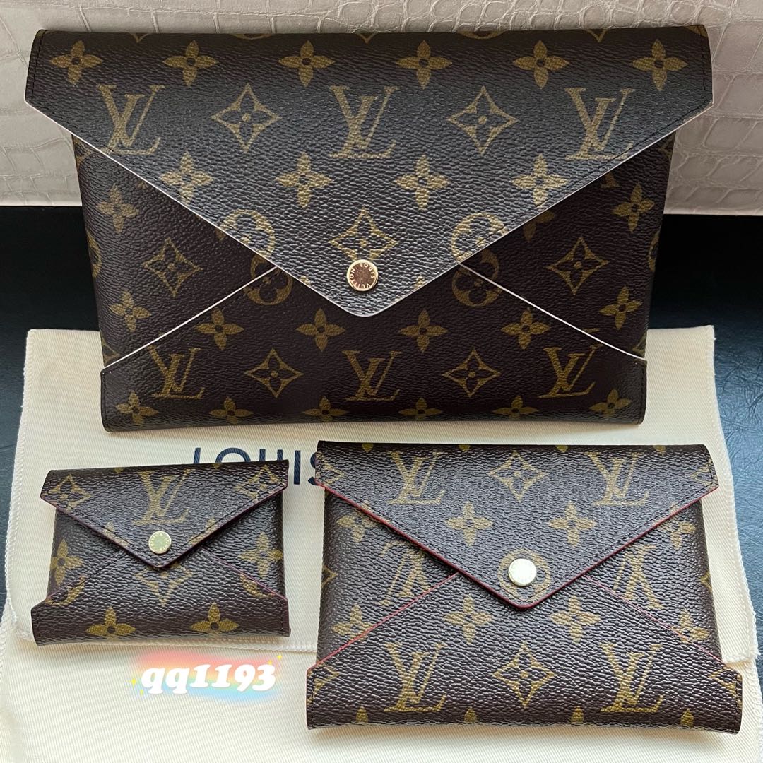 100% Authentic ❤️ louis Vuitton Kirigami Pouch Medium Red Monogram Canvas  Pochette, Luxury, Bags & Wallets on Carousell