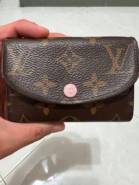 Used Louis Vuitton Monogram Rosalie Coin Purse Rose Ballerinee for