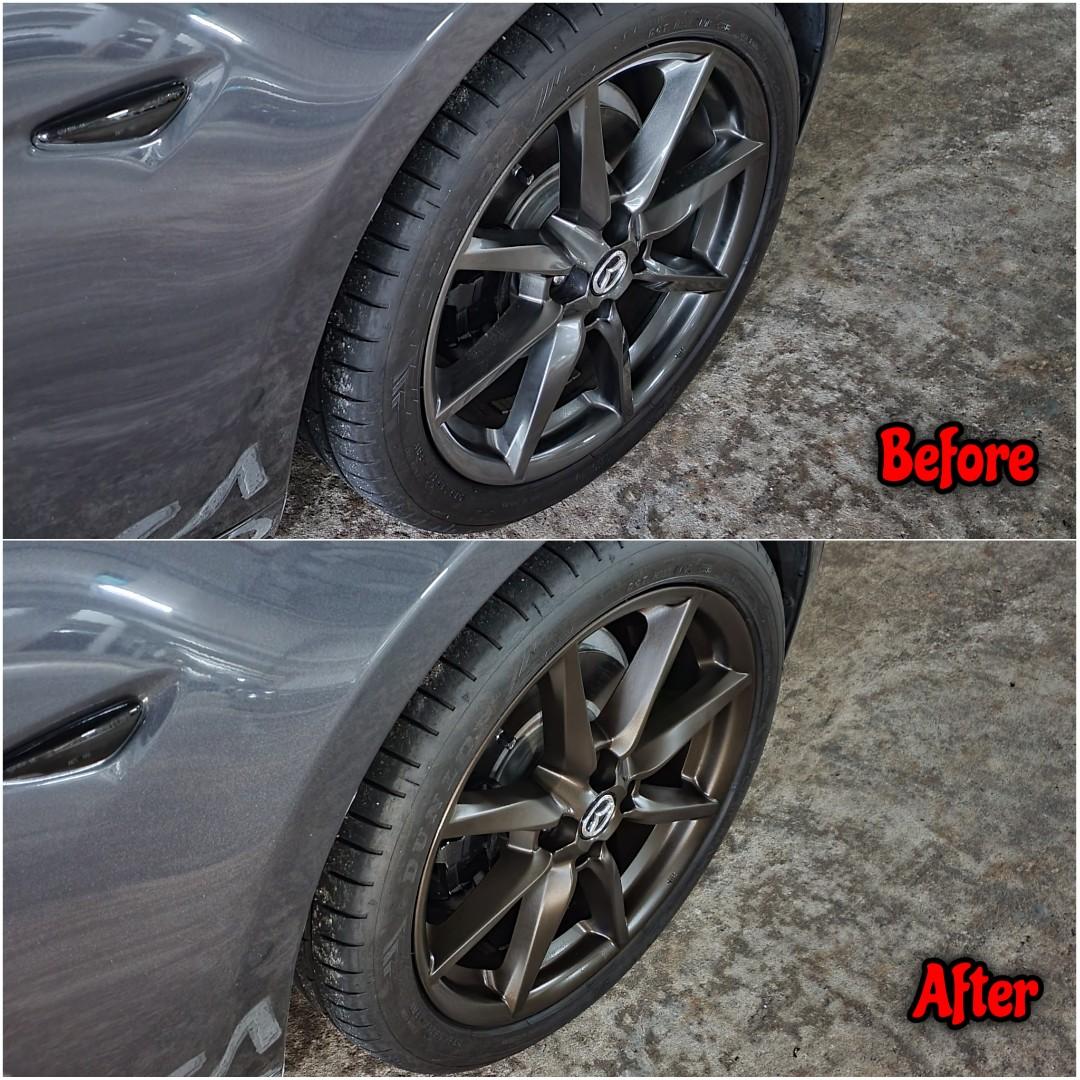 Mat Bronze Rims Spray Paint Service On (Mazda MX-5), Car Accessories ...
