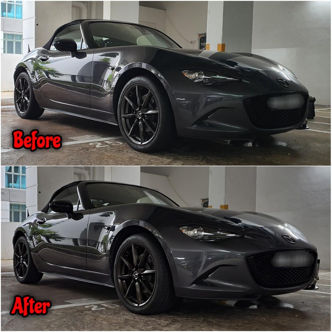 Mat Bronze Rims Spray Paint Service On (Mazda MX-5), Car Accessories ...