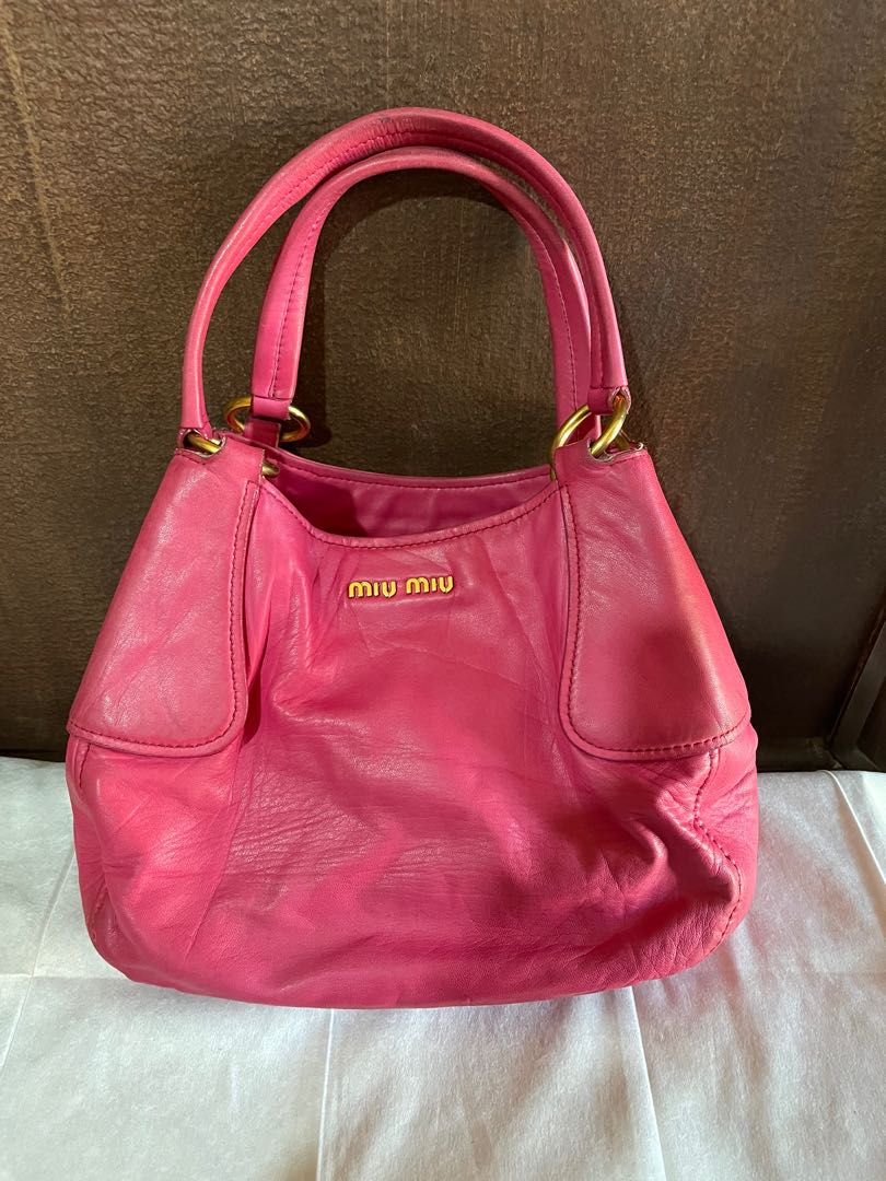 Authentic Miu Miu Small Hobo, Luxury, Bags & Wallets on Carousell