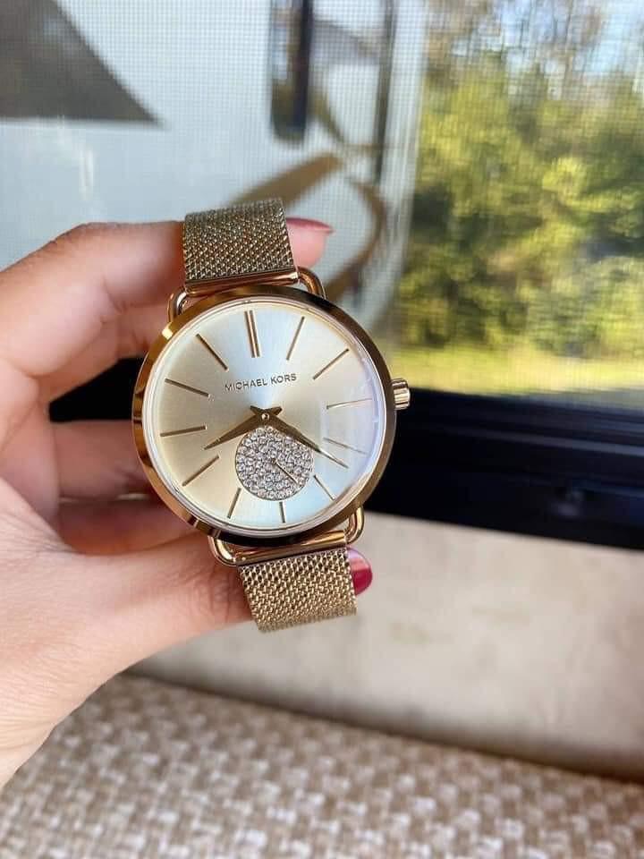 MK PORTIA MESH STRAP ADJUSTABLE 